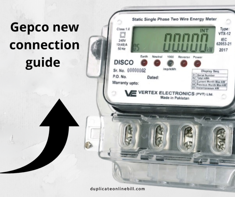 Gepco new connection guide – Easily get gepco demand notice 2024