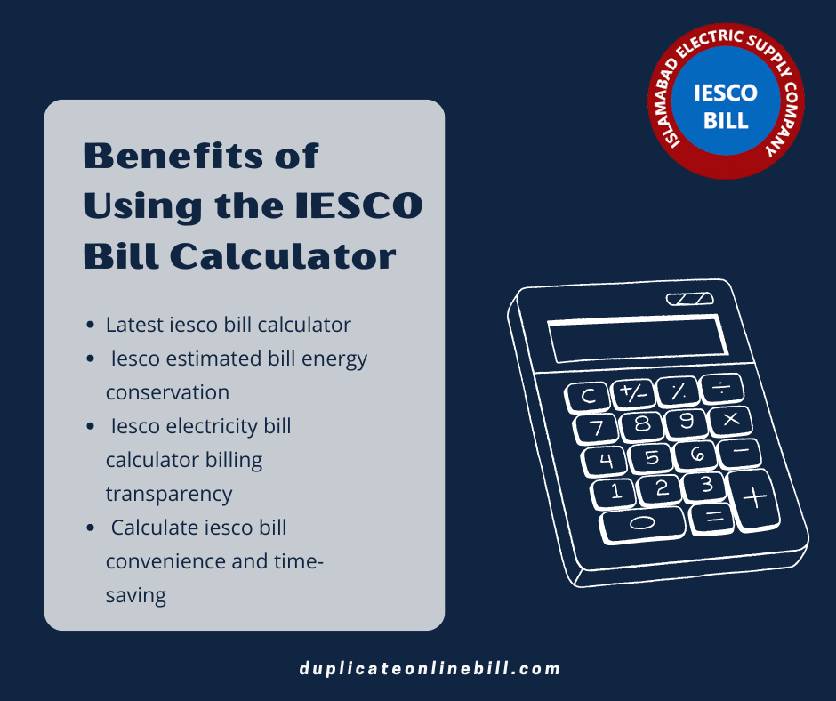 Benefits of Using the IESCO Bill Calculator